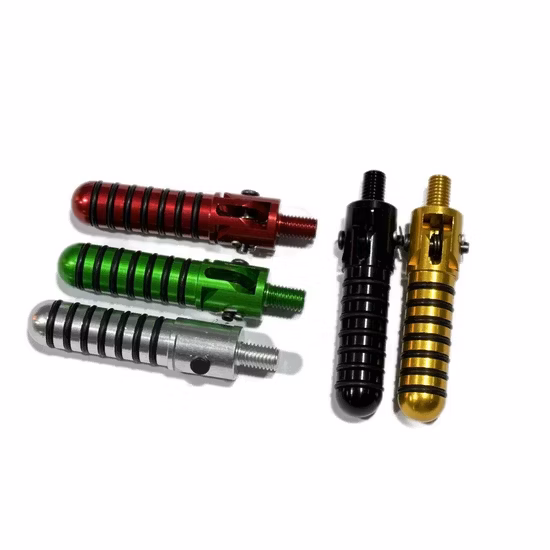 8mm Aluminium Motorrad gerändelte Fußrasten Anti